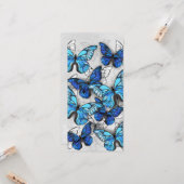 Samenstelling van witte en blauwe vlinders kaart (Voorkant / Achterkant in situ)