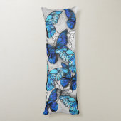 Samenstelling van witte en blauwe vlinders lichaamskussen (Achterkant (Verticaal))