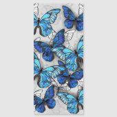 Samenstelling van witte en blauwe vlinders magnetische uitnodiging (Voorkant)