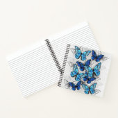 Samenstelling van witte en blauwe vlinders notitieboek (Binnen)