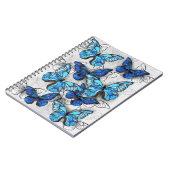 Samenstelling van witte en blauwe vlinders notitieboek (Linkerzijde)