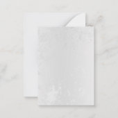 Samenstelling van witte en blauwe vlinders notitiekaartje (Achterkant)