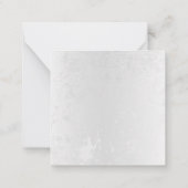 Samenstelling van witte en blauwe vlinders notitiekaartje (Achterkant)