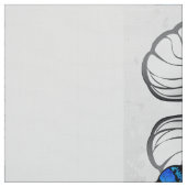 Samenstelling van witte en blauwe vlinders stof (Swatch)