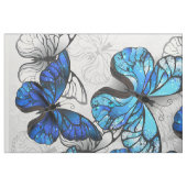 Samenstelling van witte en blauwe vlinders stof (Fat Quarter)