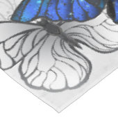 Samenstelling van witte en blauwe vlinders tafelkleed (Gekanteld)