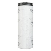 Samenstelling van witte en blauwe vlinders thermosbeker (Achterkant)