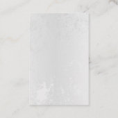 Samenstelling van witte en blauwe vlinders visitekaartje (Achterkant)