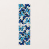 Samenstelling van witte en blauwe vlinders visitekaartje (Buitenkant ongevouwen)