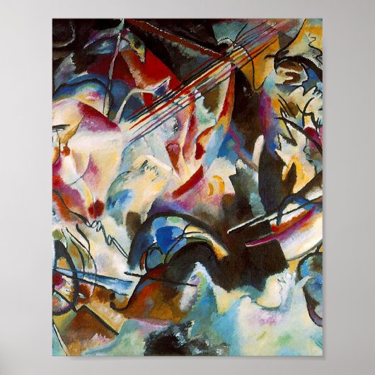 Samenstelling VI door Vassily Kandinsky Poster (Voorkant)