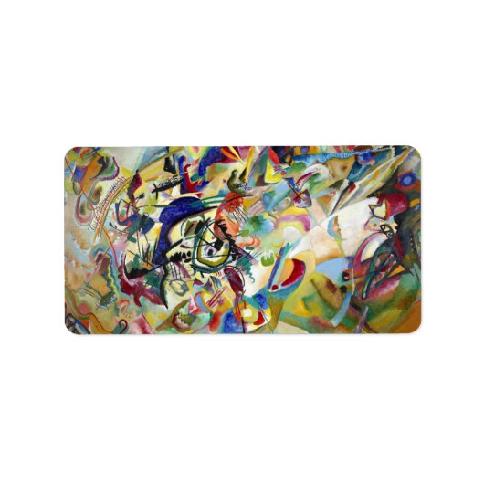 Samenstelling VII, 1913 by Wassily Kandinsky Etiket (Voorkant)