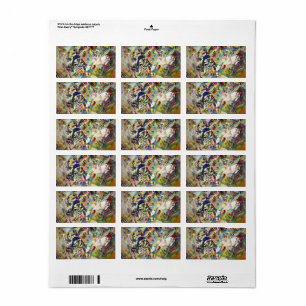 Samenstelling VII, 1913 by Wassily Kandinsky Etiket