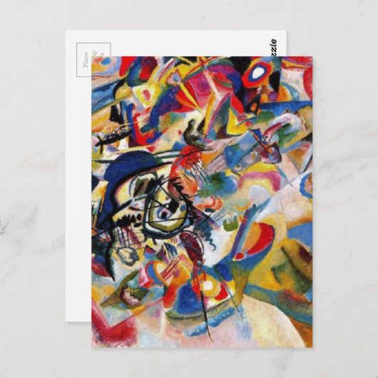 Samenstelling VII van Kandinsky Briefkaart (Voorkant / Achterkant)