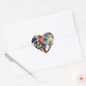 Samenstelling VII van Kandinsky Hart Sticker (Envelop)
