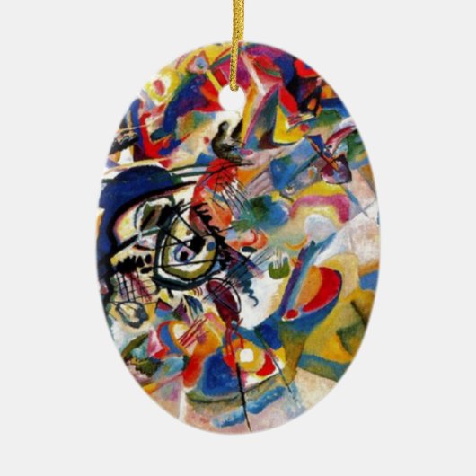 Samenstelling VII van Kandinsky Keramisch Ornament (Voorkant)