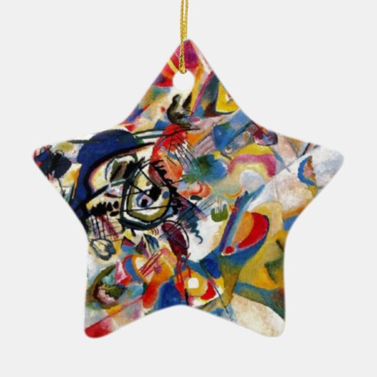 Samenstelling VII van Kandinsky Keramisch Ornament (Voorkant)