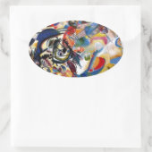 Samenstelling VII van Kandinsky Ovale Sticker (Tas)
