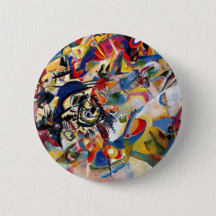 Samenstelling VII van Kandinsky Ronde Button 5,7 Cm