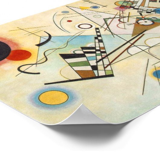 Samenstelling VIII door Kandinsky. Poster (Hoek)
