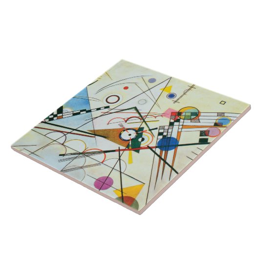 Samenstelling VIII door Wassily Kandinsky Ceramic  Tegeltje (Zijkant)
