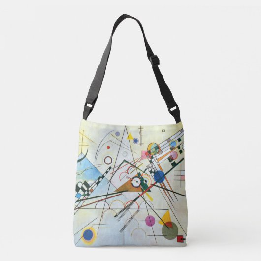 Samenstelling VIII door Wassily Kandinsky Crossbody Tas (Achterkant)