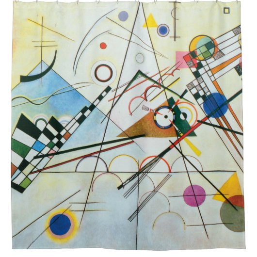 Samenstelling VIII door Wassily Kandinsky Douchegordijn (Voorkant)