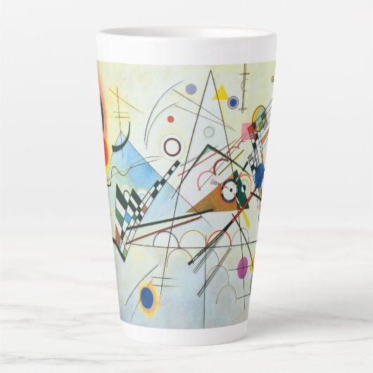 Samenstelling VIII door Wassily Kandinsky Latte Mok (Voorkant)