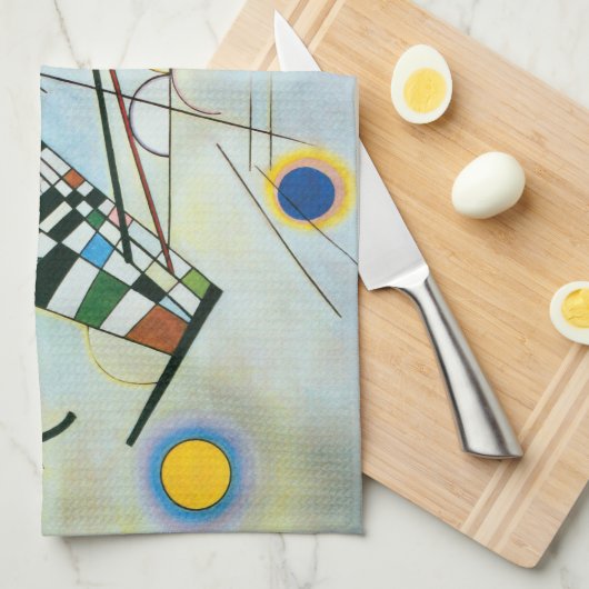 Samenstelling VIII door Wassily Kandinsky Theedoek (Quarter Fold)