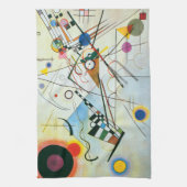 Samenstelling VIII door Wassily Kandinsky Theedoek (Verticaal)