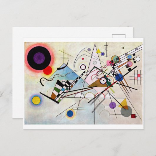 Samenstelling VIII, Wassily Kandinsky Briefkaart (Voorkant / Achterkant)