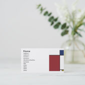 Samenstelling Visitekaartje (Staand voorkant)