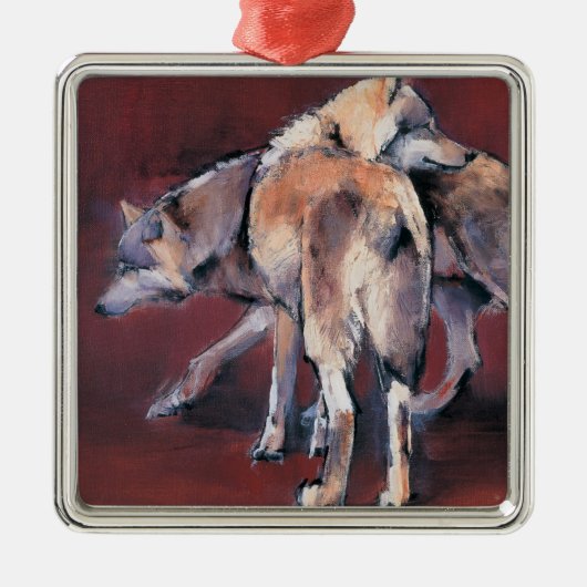 Samenstelling Wolf 2001 Metalen Ornament (Voorkant)