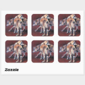 Samenstelling Wolf 2001 Vierkante Sticker (Vel)