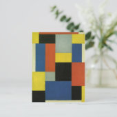 Samenstelling XX door Theo van Doesburg Briefkaart (Staand voorkant)