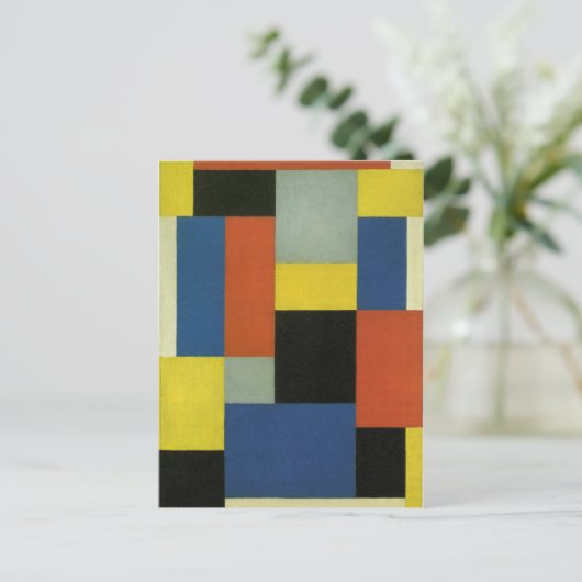 Samenstelling XX door Theo van Doesburg Briefkaart (Staand voorkant)