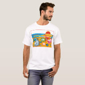 Samenstelling zee Shell T-shirt (Voorkant volledig)