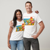 Samenstelling zee Shell T-shirt (Unisex)
