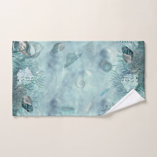 Samenstelling zeeschelpen bad handdoek (Handdoek)