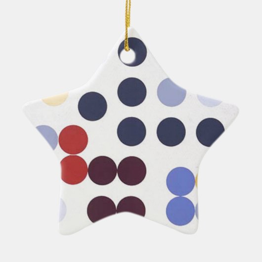 Samenstelling zonder ceremonie door Sophie Taeuber Keramisch Ornament (Voorkant)