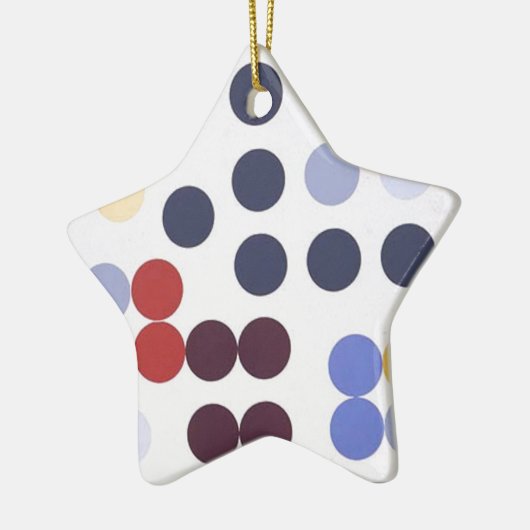 Samenstelling zonder ceremonie door Sophie Taeuber Keramisch Ornament (Links)