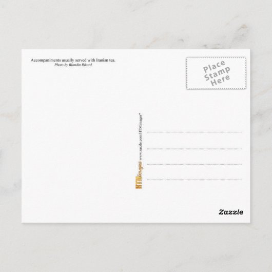 Samenstellingen voor Iraanse thee Briefkaart (Achterkant)