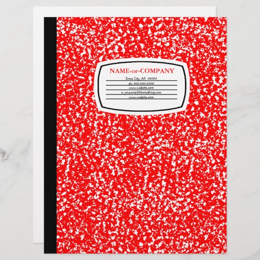 samenstellingsboek custom briefhoofd (Voorkant / Achterkant)