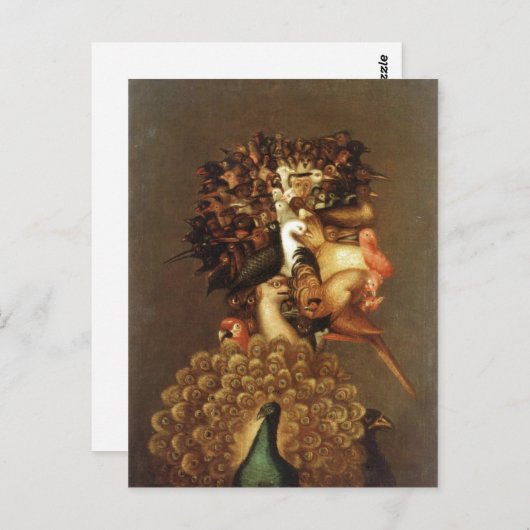 Samenvattende beschrijving Giuseppe Arcimboldo The Briefkaart (Voorkant / Achterkant)