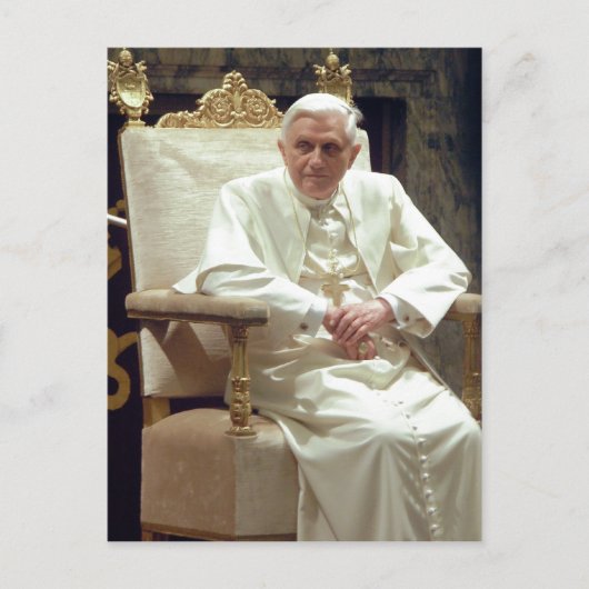 Samenvattende beschrijving paus Benedictus XVI - g Briefkaart (Voorkant)
