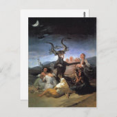 Samenvatting Beschrijving Francisco Goya, le Sabba Briefkaart (Voorkant / Achterkant)