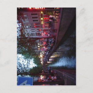 Samenvatting Espa?ol: Calle del barrio Rojo de Ams Briefkaart