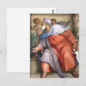 Samenvatting: Ezekiel afgebeeld op een Sistine Cha Briefkaart (Voorkant / Achterkant)