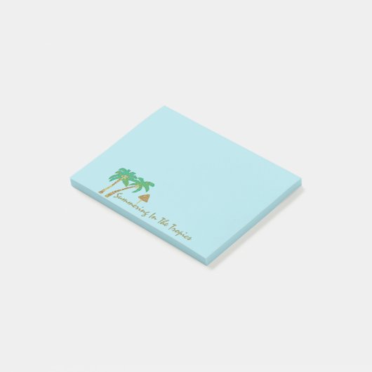 Samenvatting in de tropen post-it® notes (Schuin)