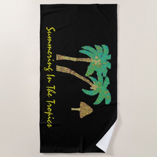 Samenvatting in de tropen strandlaken (Voorkant)