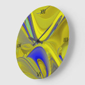 samenvatting in gouden-geel blauw grote klok (Hoek)